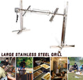 Miumaeov Stainless Steel Motor Kit Large Grill Bearing Barbecue Spit Roaster Rod Charcoal Rotisserie BBQ Motor 70KGF, BBQ Grill Kit Heavy Duty for Pig Rotisserie Hog Lamb