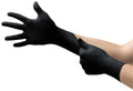 Microflex MidKnight MK-296 Nitrile Disposable Gloves Powder-Free - Ideal for Automotive, Laboratory, Machinery, Healthcare, Work, Cooking & Industrial Usage - Large - 100 Gloves - Black - Pack of 4