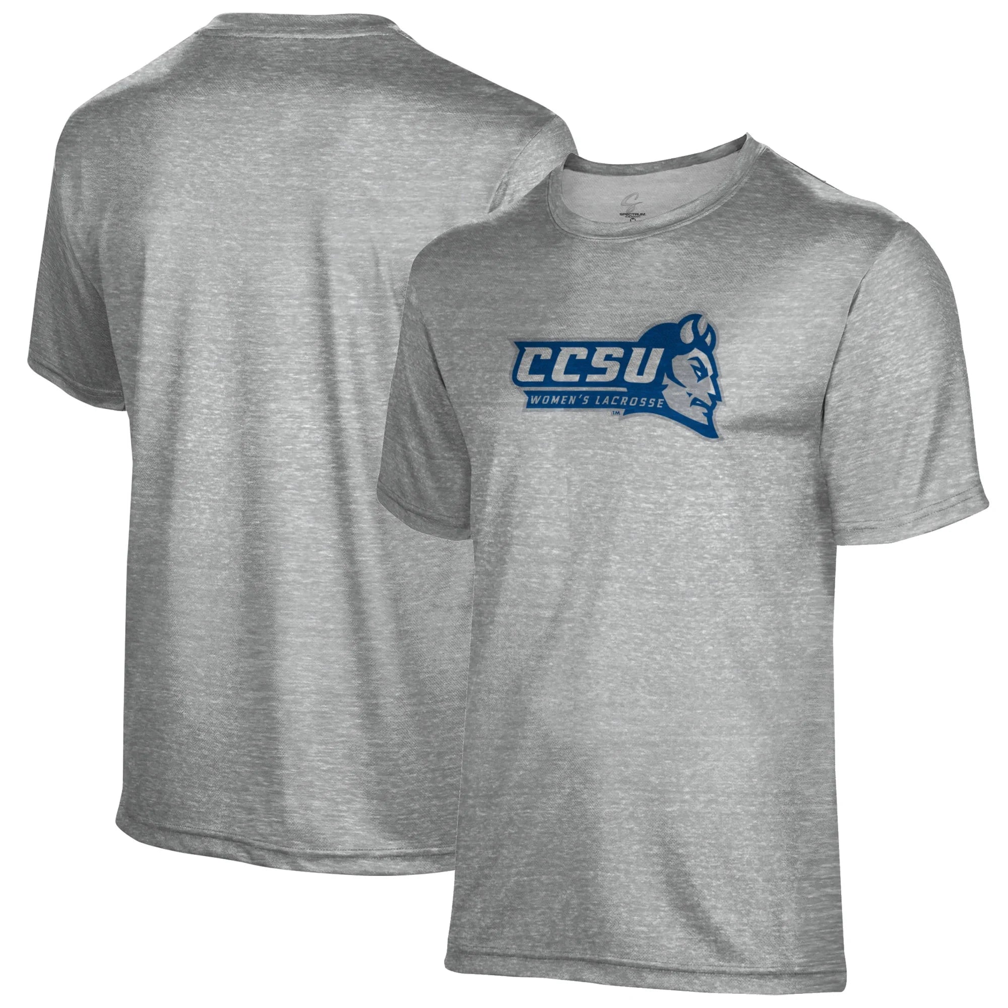 Men's Gray Central Connecticut State Blue Devils Women's Lacrosse Name Drop T-Shirt