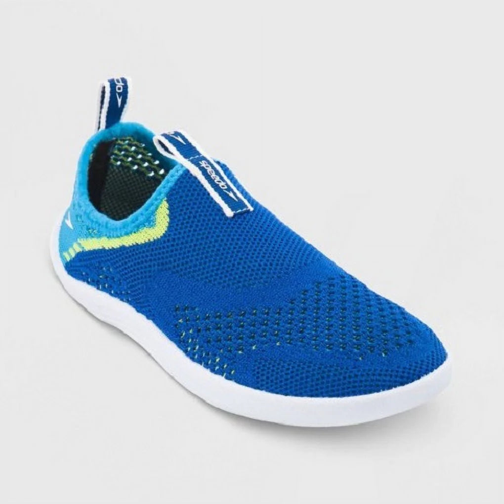 Speedo Junior Surf Strider Water Shoes - Blue/lime - Large (4-5)