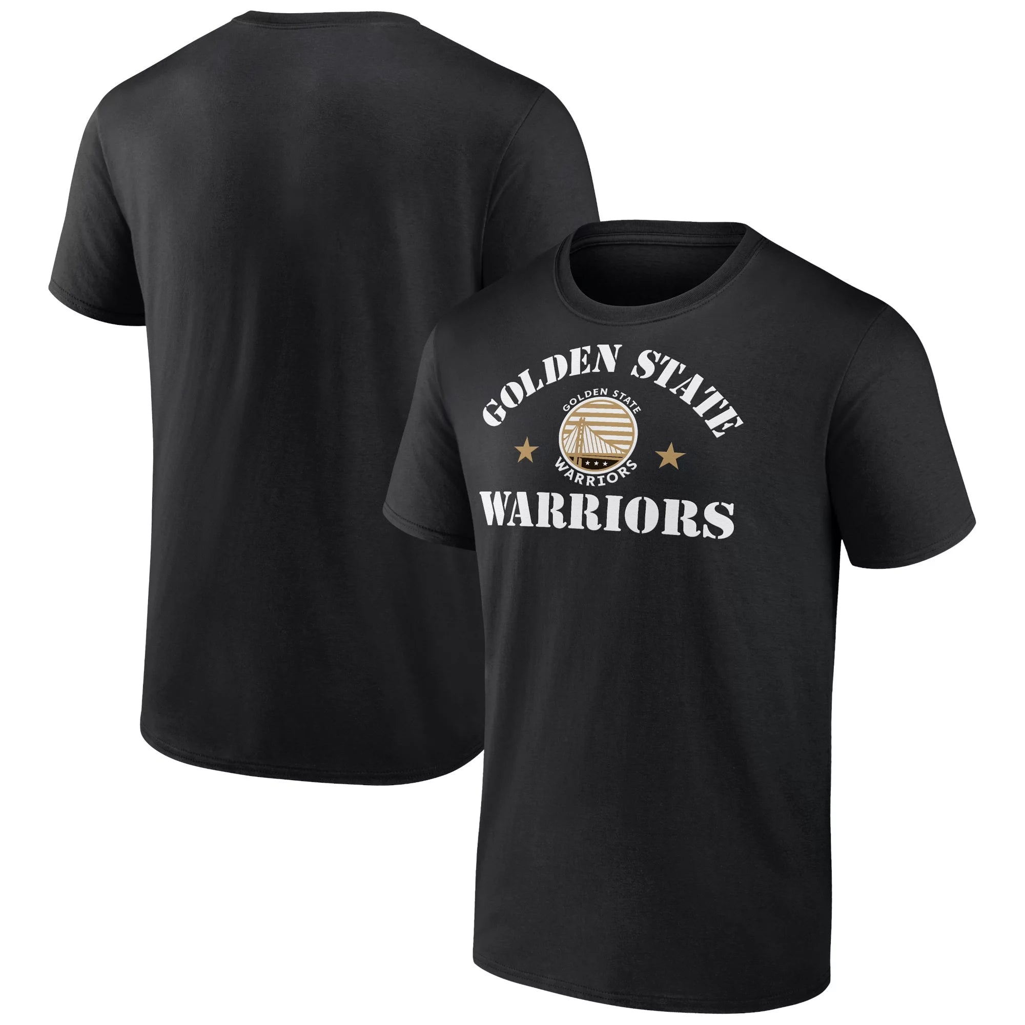 Men's Fanatics Branded Black Golden State Warriors 2022 Hoops For Troops Training T-Shirt