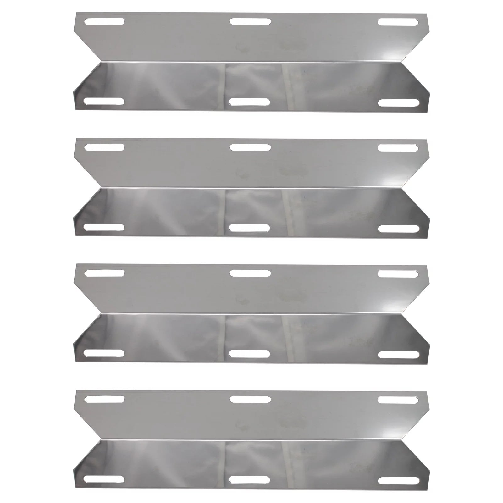 4-Pack BBQ Grill Heat Shield Plate Tent Replacement Parts for Nex 730-0396 - Compatible Barbeque Stainless Steel Flame Tamer, Guard, Deflector, Flavorizer Bar, Vaporizer Bar, Burner Cover 15
