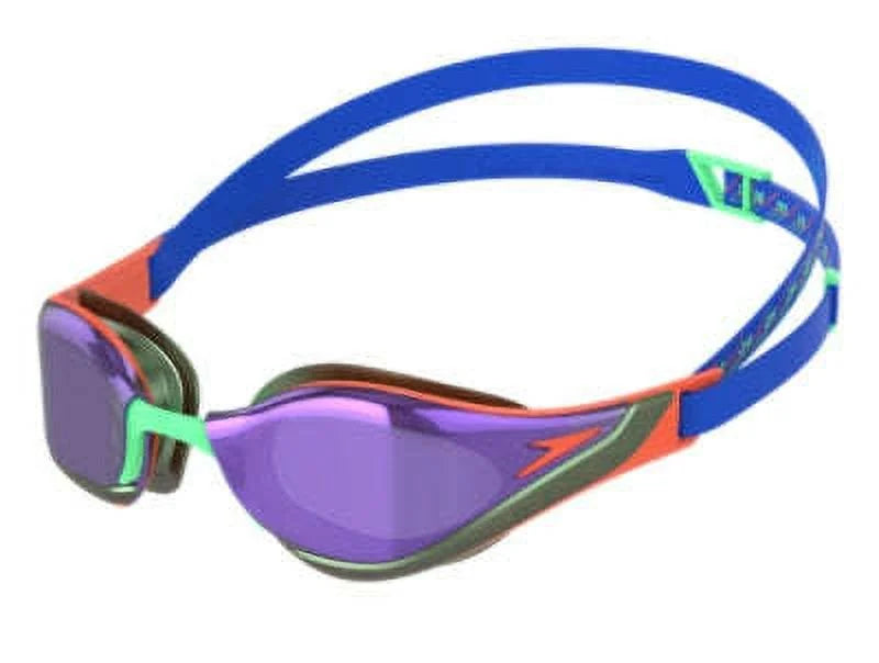 Speedo Fastskin Pure Focus Mirrored Goggles, Cobalt Pop/Volcan