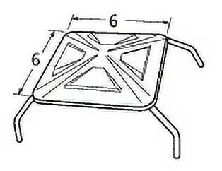 6 Silver Heat Plate for Charbroil and Thermos Gas Grills