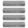 4-Pack BBQ Grill Heat Shield Plate Tent Replacement Parts for Uniflame GBC831WB-C - Compatible Barbeque Stainless Steel Flame Tamer, Guard, Deflector, Flavorizer Bar, Vaporizer Bar, Burner Cover 15