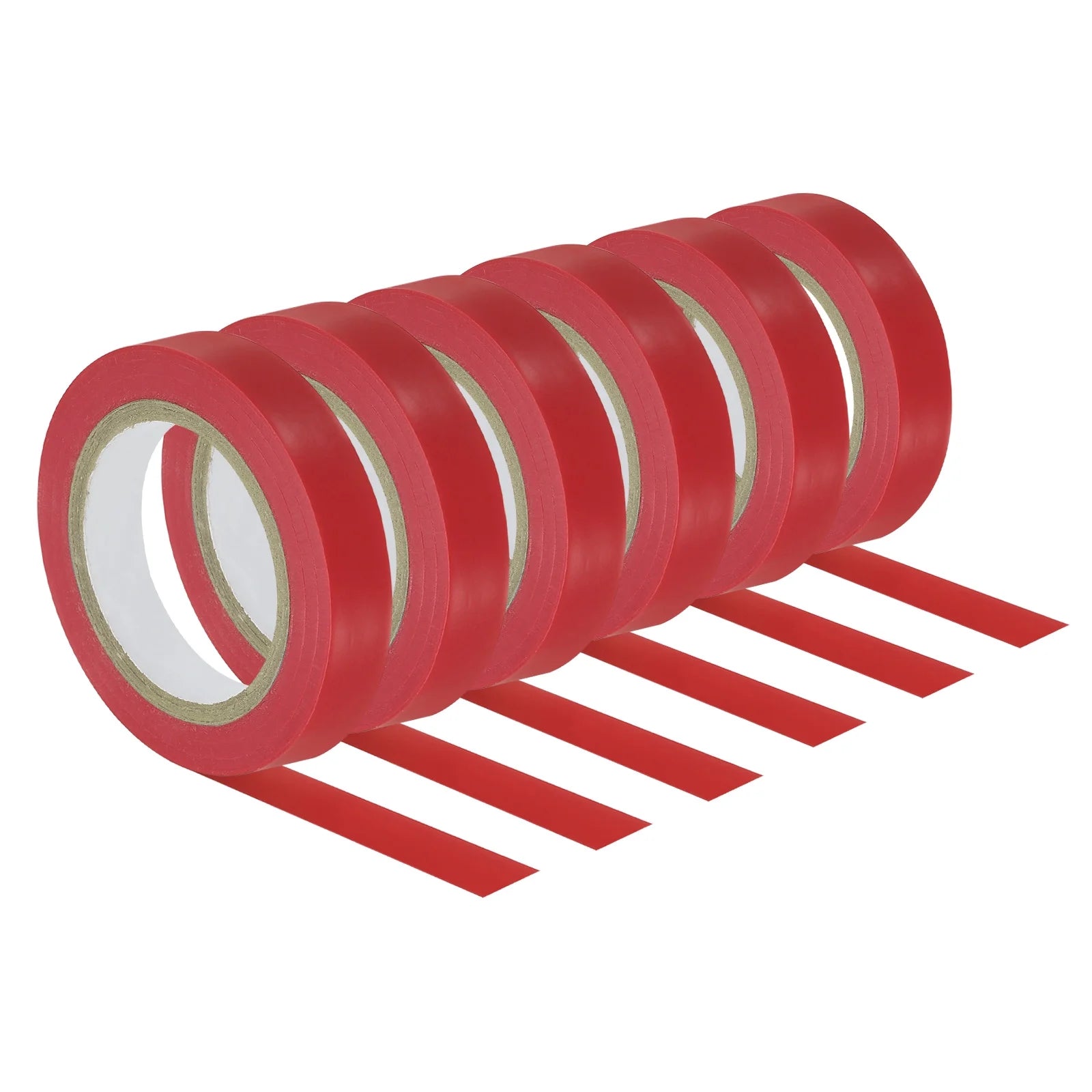 Uxcell 32.8Ft Tennis Racket Badminton Racquet Grip Finishing Tapes, Red 6 Pack
