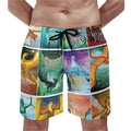 Wings Of Fire Series Men's Swim Trunks Quick Dry Beach Board Shorts Summer Beachwear Swimwear Swim Shorts With Mesh Lining And Pockets
