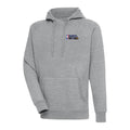 Men's Antigua  Heather Gray 2024 NBA All-Star Game Victory Pullover Hoodie