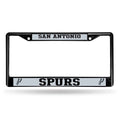 San Antonio NBA Spurs Black Metal License Plate Frame