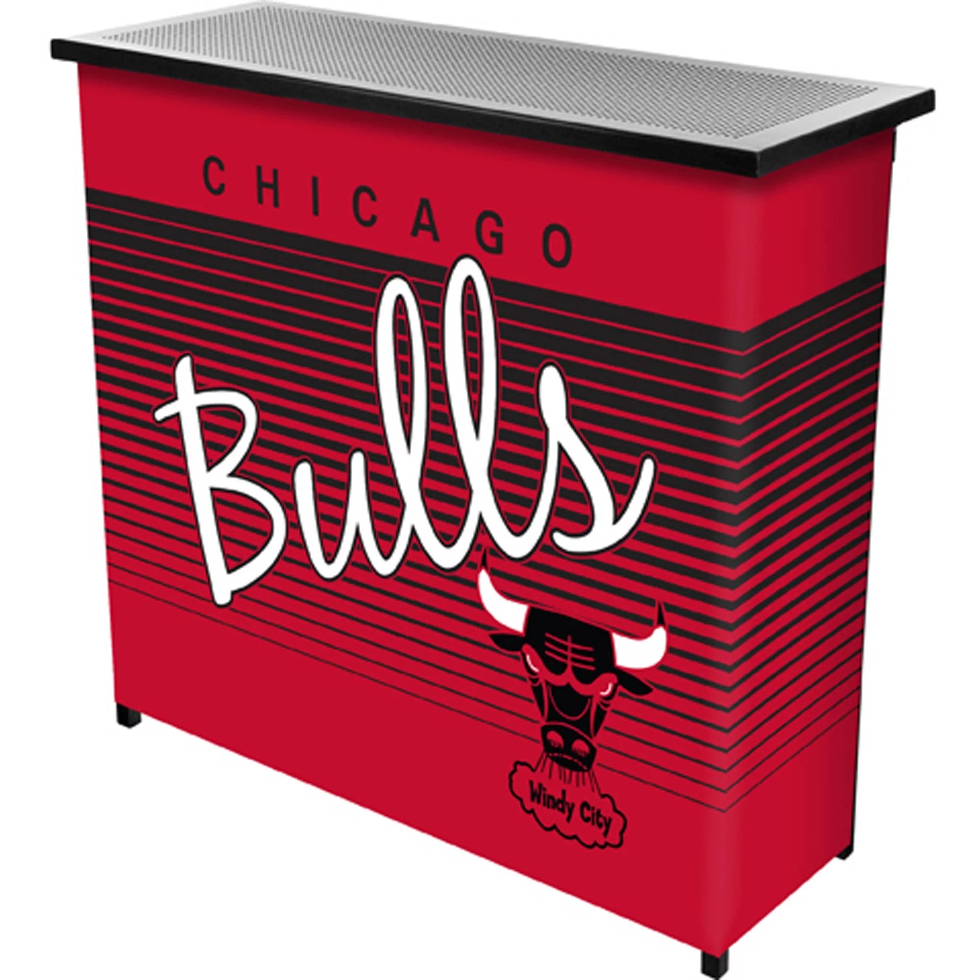 Chicago Bulls Hardwood Classics NBA Portable Bar with Carrying Case