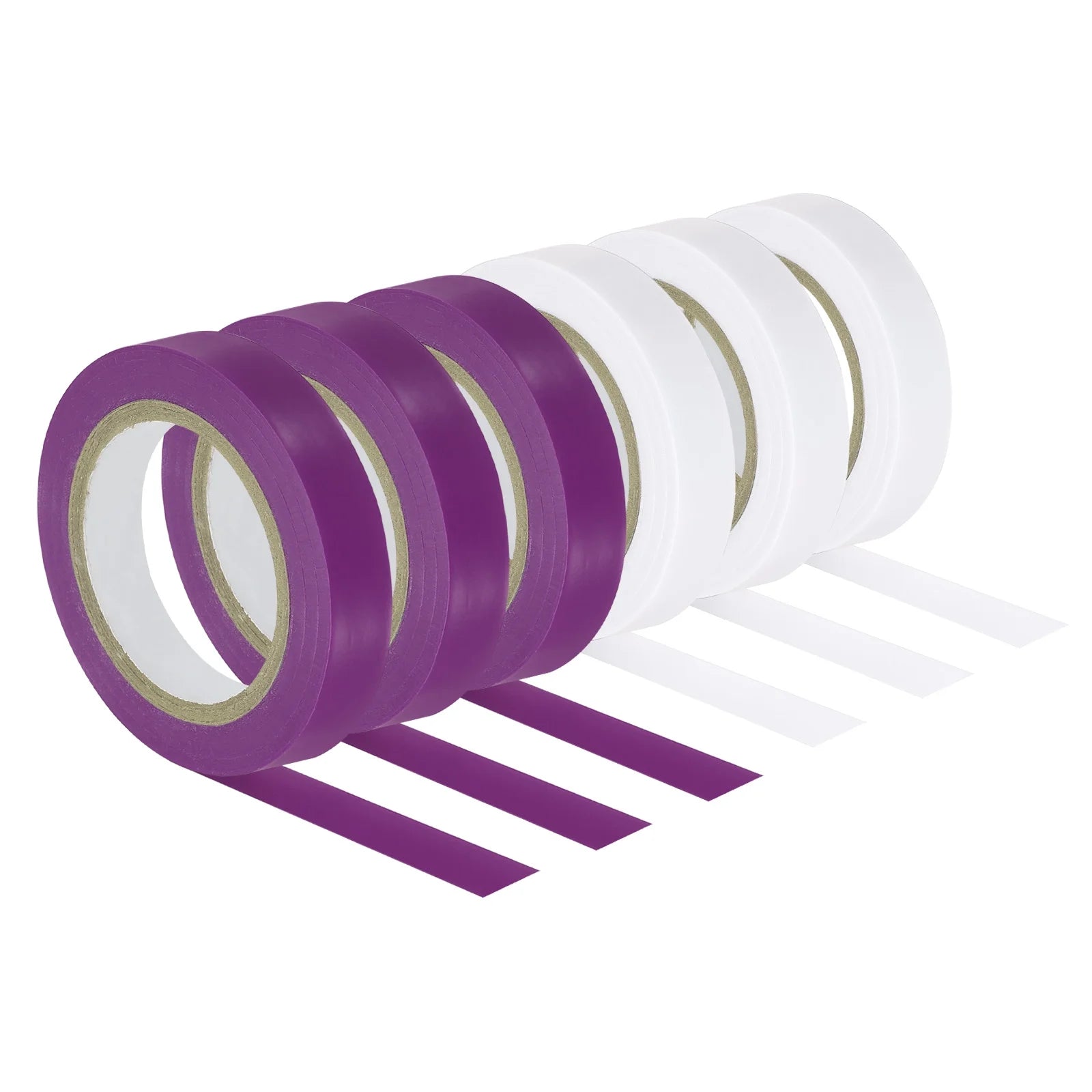 Uxcell 32.8Ft Tennis Racket Badminton Racquet Grip Finishing Tapes, Purple/White 6 Pack