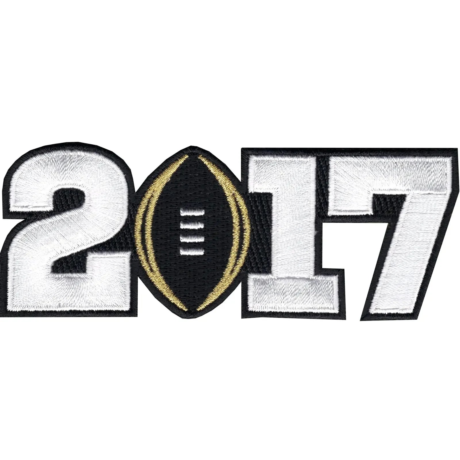2017 College National Championship Playoff Game Jersey Patch Black Alabama Clemson