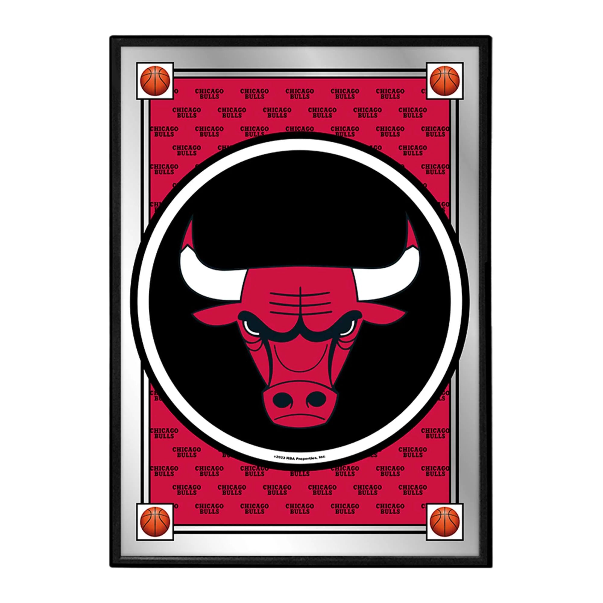 Chicago Bulls: Team Spirit - Framed Mirrored Wall Sign