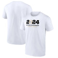 Men's Fanatics Branded White College Football Playoff 2024 National Championship Unwavering Focus T-Shirt
