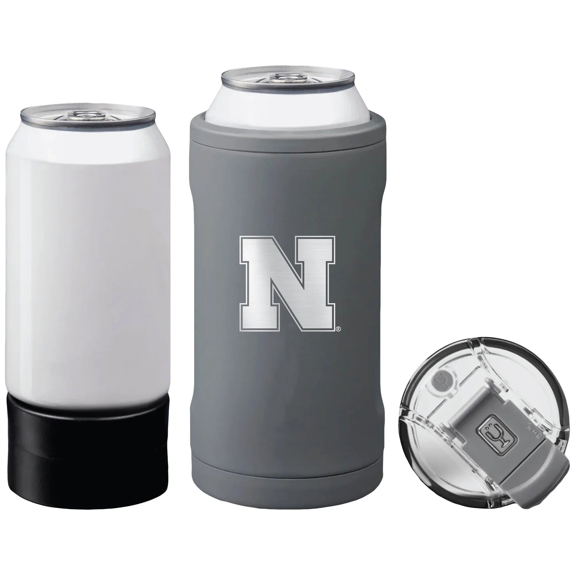 BruMate  Nebraska Huskers Primary Logo Hopsulator Trio Can Cooler