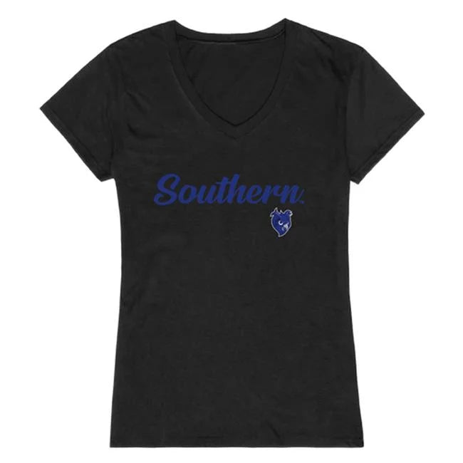 W Republic  Southern Connecticut State University Owls Women Script T-Shirt, Black - 2XL