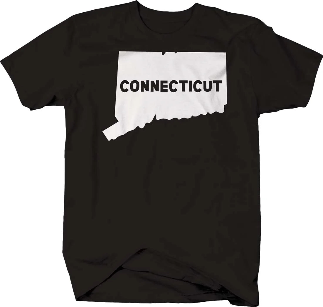 Connecticut Cute State Tshirt for Men Small Dark Gray