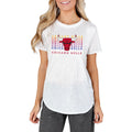 Women's Concepts Sport White Chicago Bulls Gable Knit T-Shirt