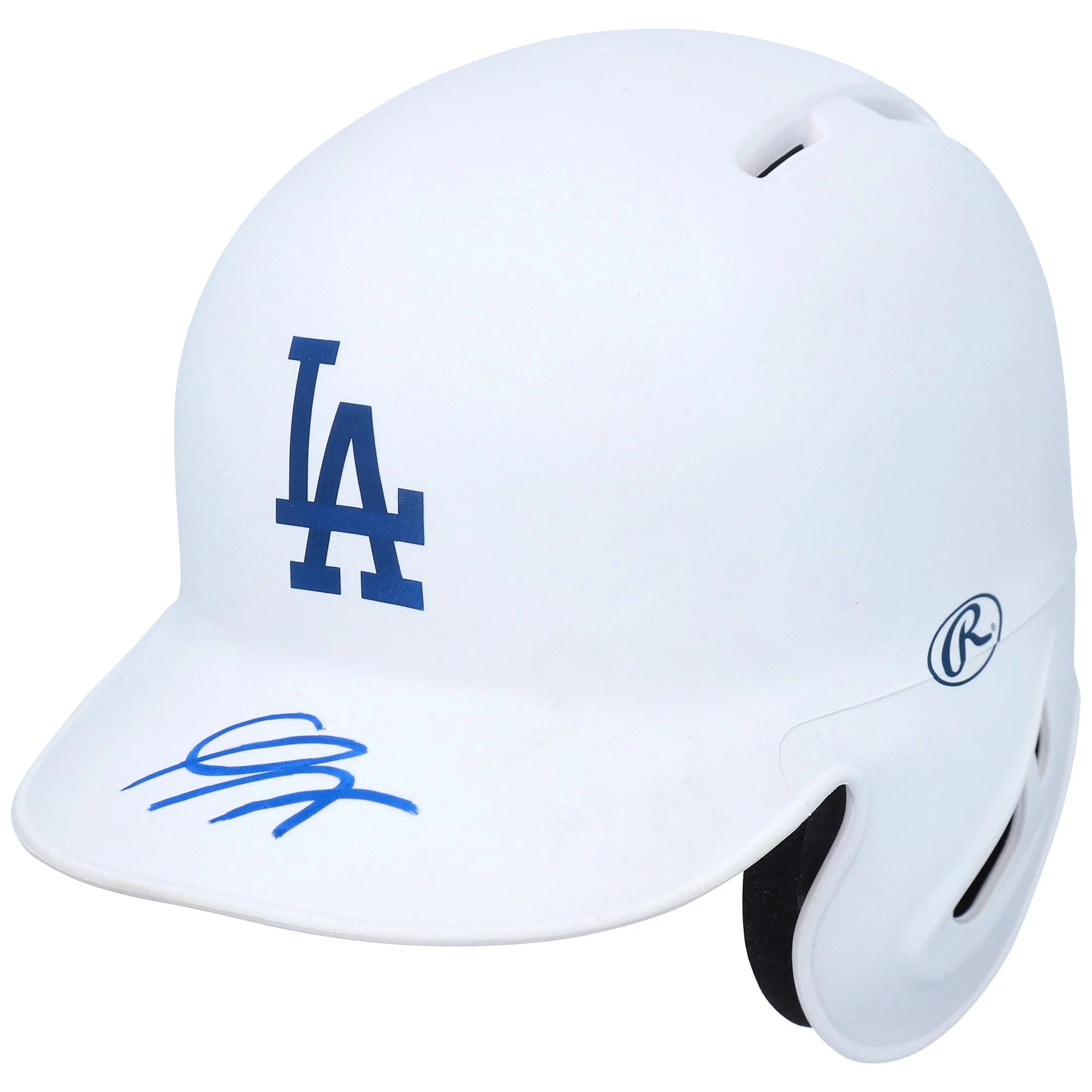 Gavin Lux Los Angeles Dodgers Autographed Matte White Mini Batting Helmet - Fanatics Authentic Certified