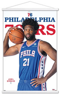 NBA Philadelphia 76ers - Joel Embiid Feature Series 23 Wall Poster with Magnetic Frame, 22.375 x 34