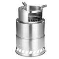OWSOO Outdoor Furnace,Stoves Portable Picnic Stainless Steel Barbecue Stoves Windproof End Wood Stoves Picnic Barbecue Stoves Portable Picnic Barbecue BumpWood Stoves Portable Buzhi Huiop