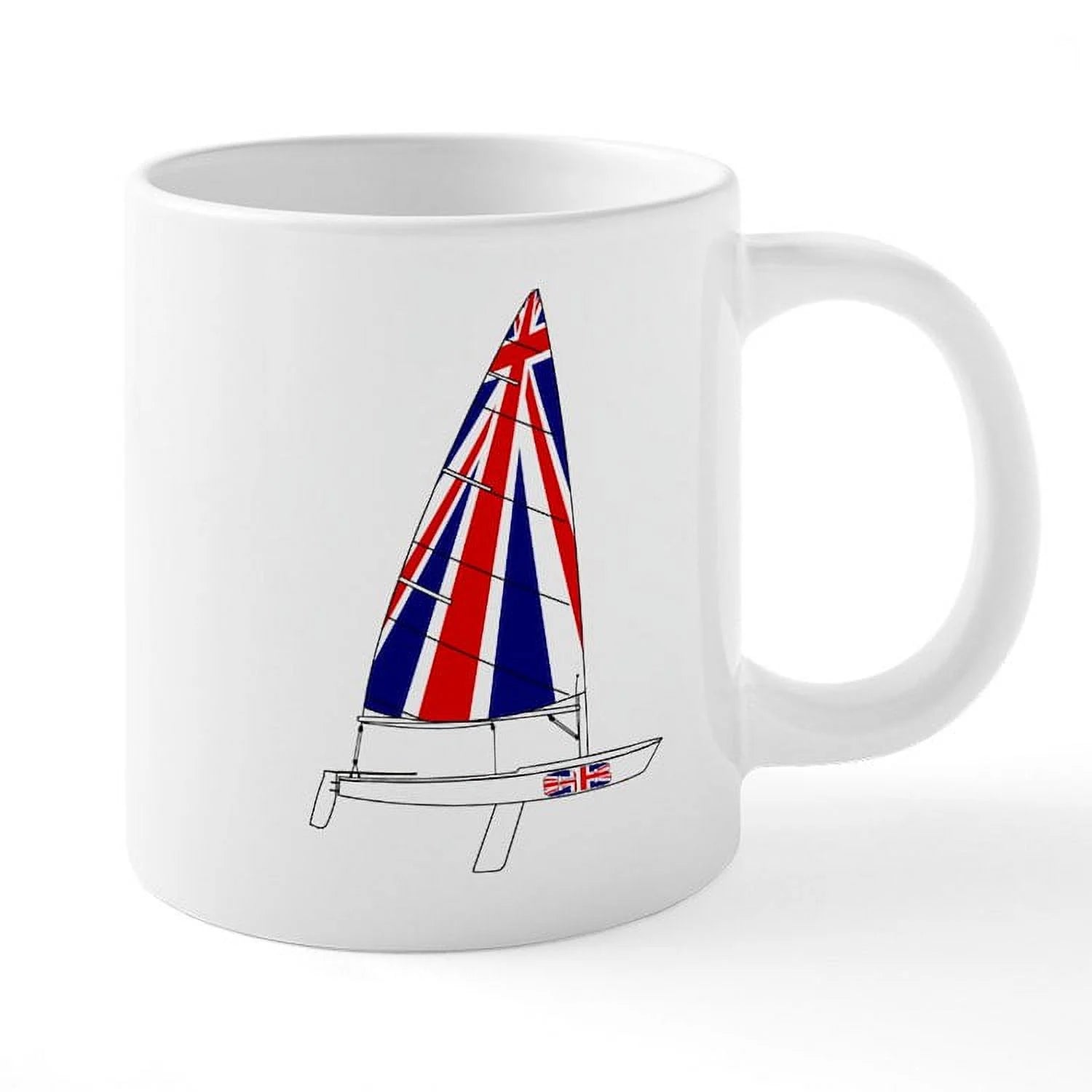 CafePress - UK Britain Dinghy Sailing - 20 Ounce Ceramic Mega Mug