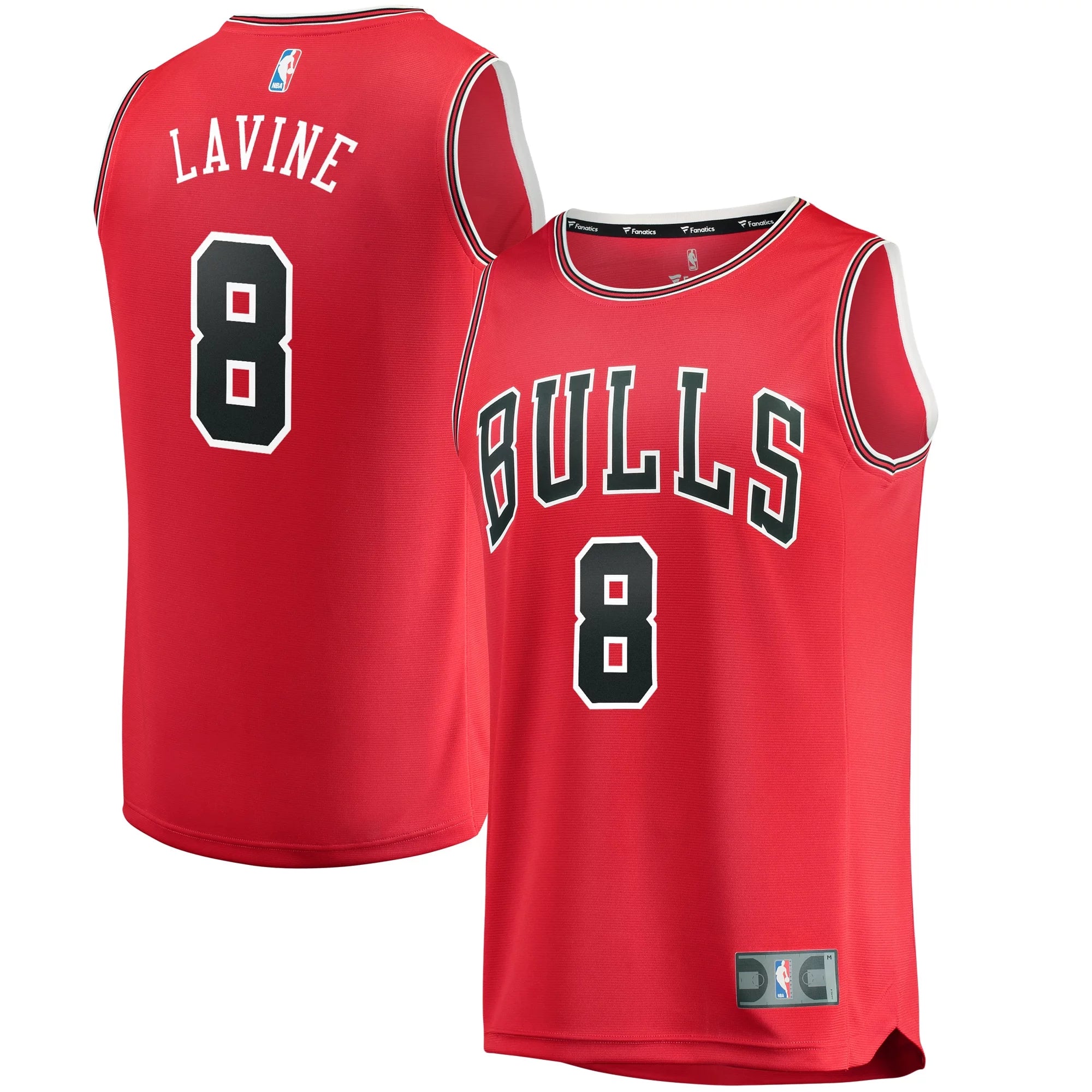 Men's Fanatics Branded Zach LaVine Red Chicago Bulls Fast Break Replica Jersey - Icon Edition