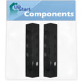 2-Pack BBQ Grill Heat Shield Plate Tent Replacement Parts for Part Number 98401 - Compatible Barbeque Porcelain Steel Flame Tamer, Flavorizer Bar, Vaporizer Bar, Burner Cover 23 13/16