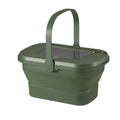 Dazzduo Basket,Outdoor BBQ Box Picnic Outdoor BBQ BBQ Box Portable Portable Hand Bucket Box Portable Hand Picnic