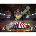 University of Phoenix Stadium 2011 Tostitos Bowl BCS National Championship Game Auburn Tigers Vs Oregon Ducks with Overlay Sports Photo - 10 x 8