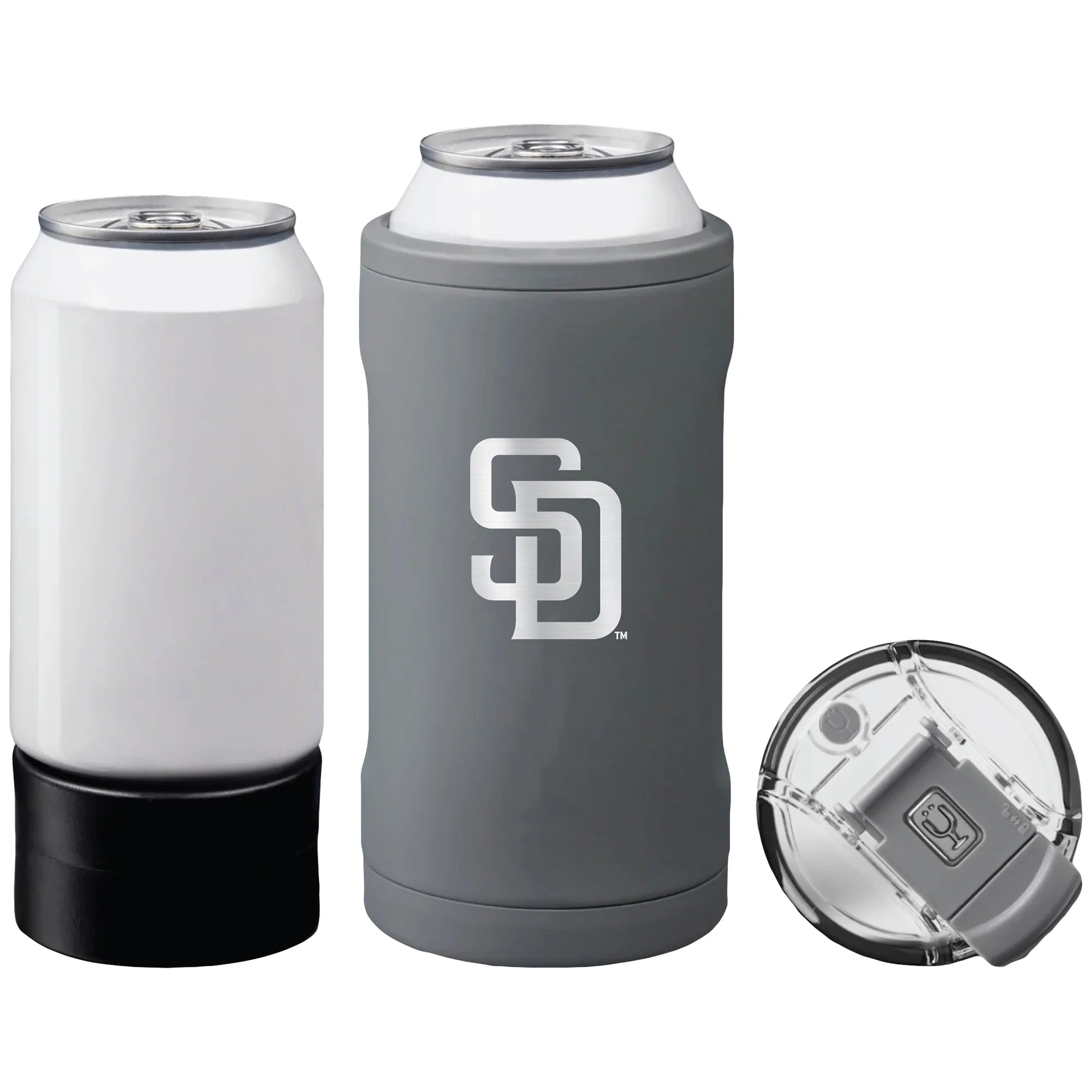BruMate  San Diego Padres Primary Logo Hopsulator Trio Can Cooler