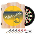 Golden State Warrior Hardwood Classics NBA Wood Dart Cabinet