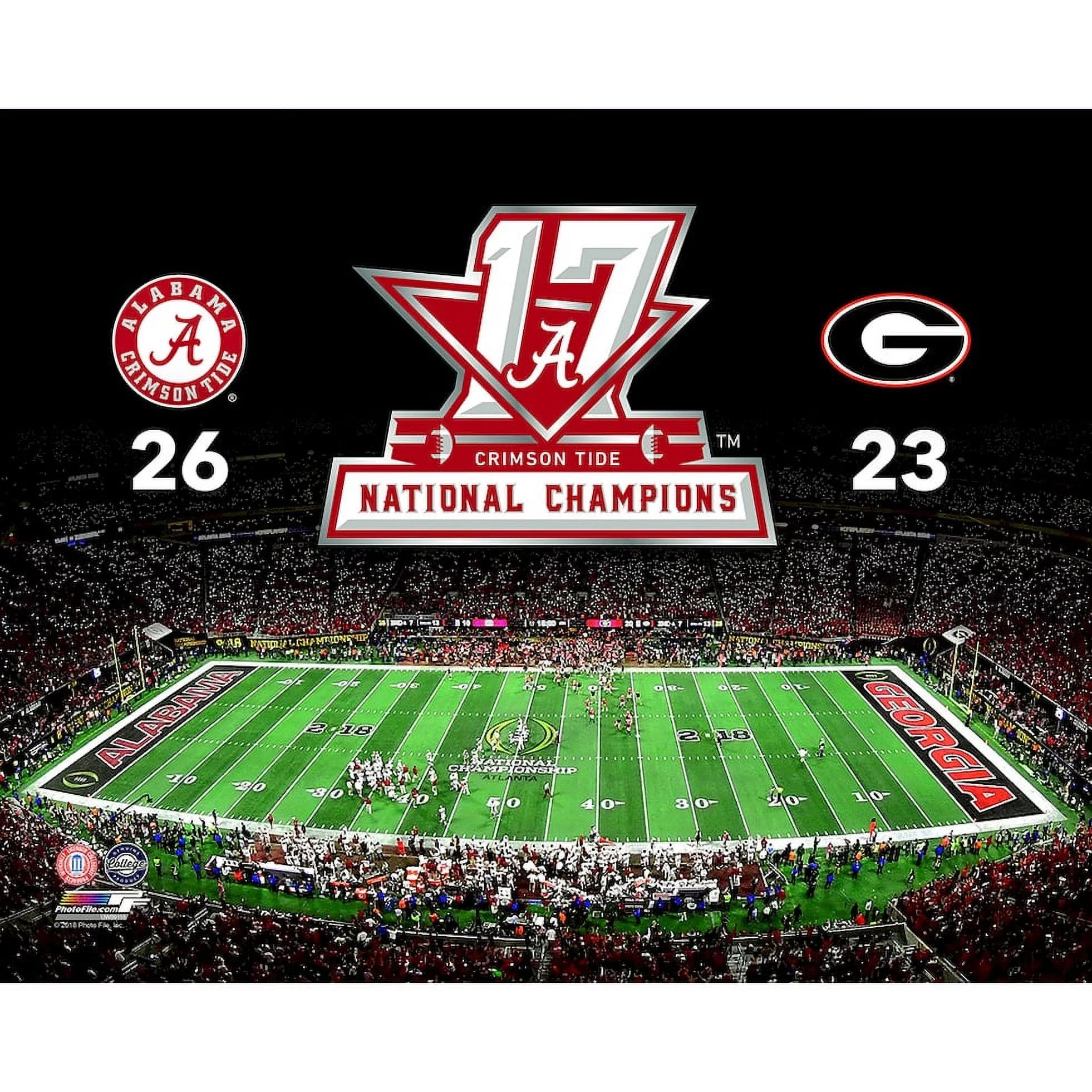 Alabama Crimson Tide 2017 National Champions 16x20 Print
