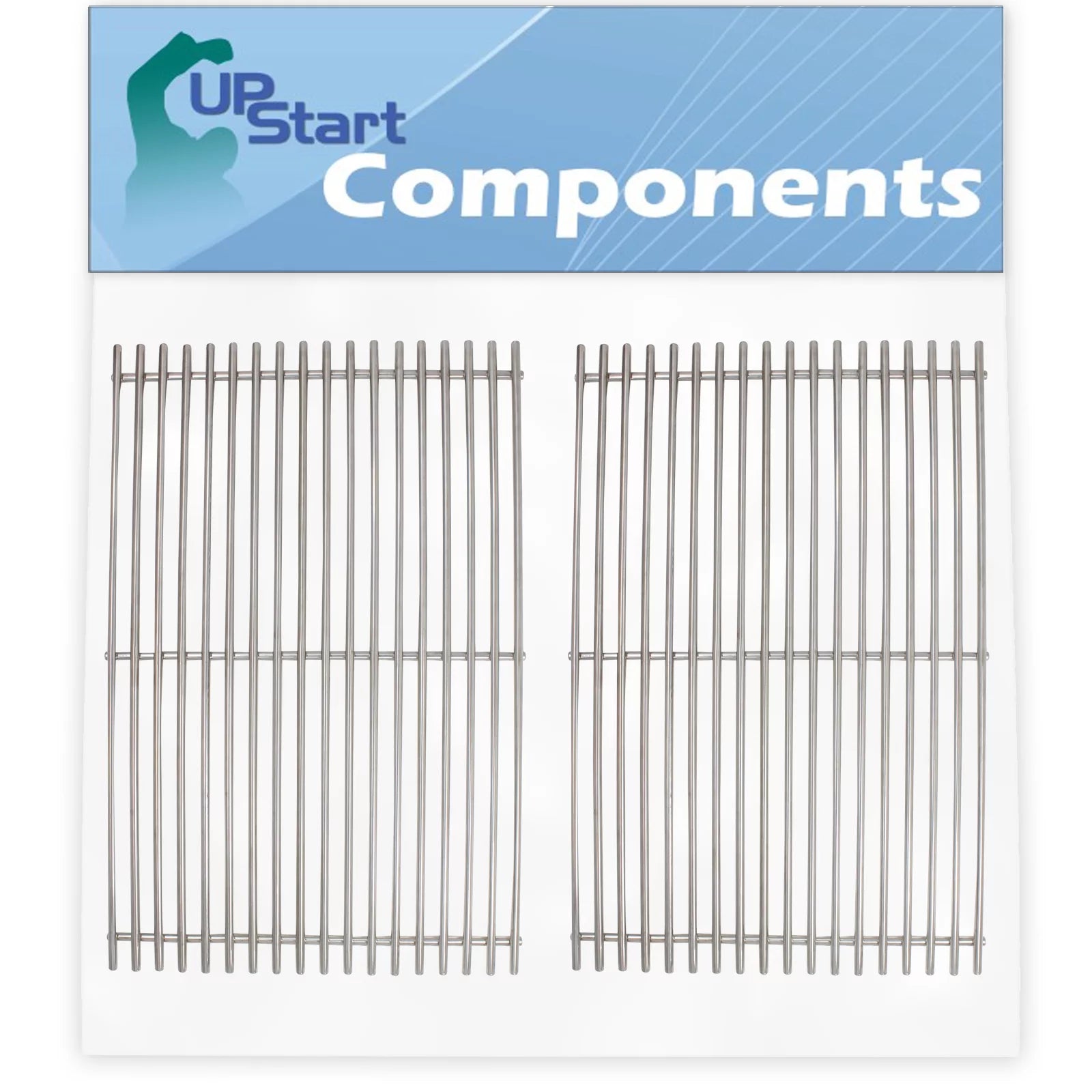 2-Pack BBQ Grill Cooking Grates Replacement Parts for Weber 83780001 - Compatible Barbeque Grid 19 1/2