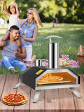 Portable Pizza Oven Good Insulation Effect 304 Stainless Steel Foldable Feet Complete Accessories Bag for Outdoor Cooking
