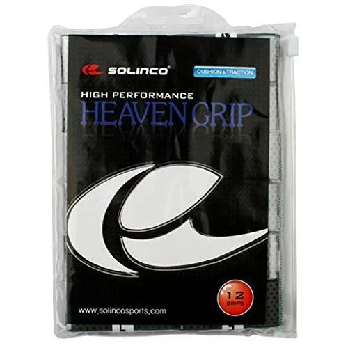 solinco heaven grip tennis overgrip 12 pack - adsorbtion & traction
