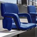 Flash Furniture Malta Fabric Stadium Chair (2 Pack), Blue