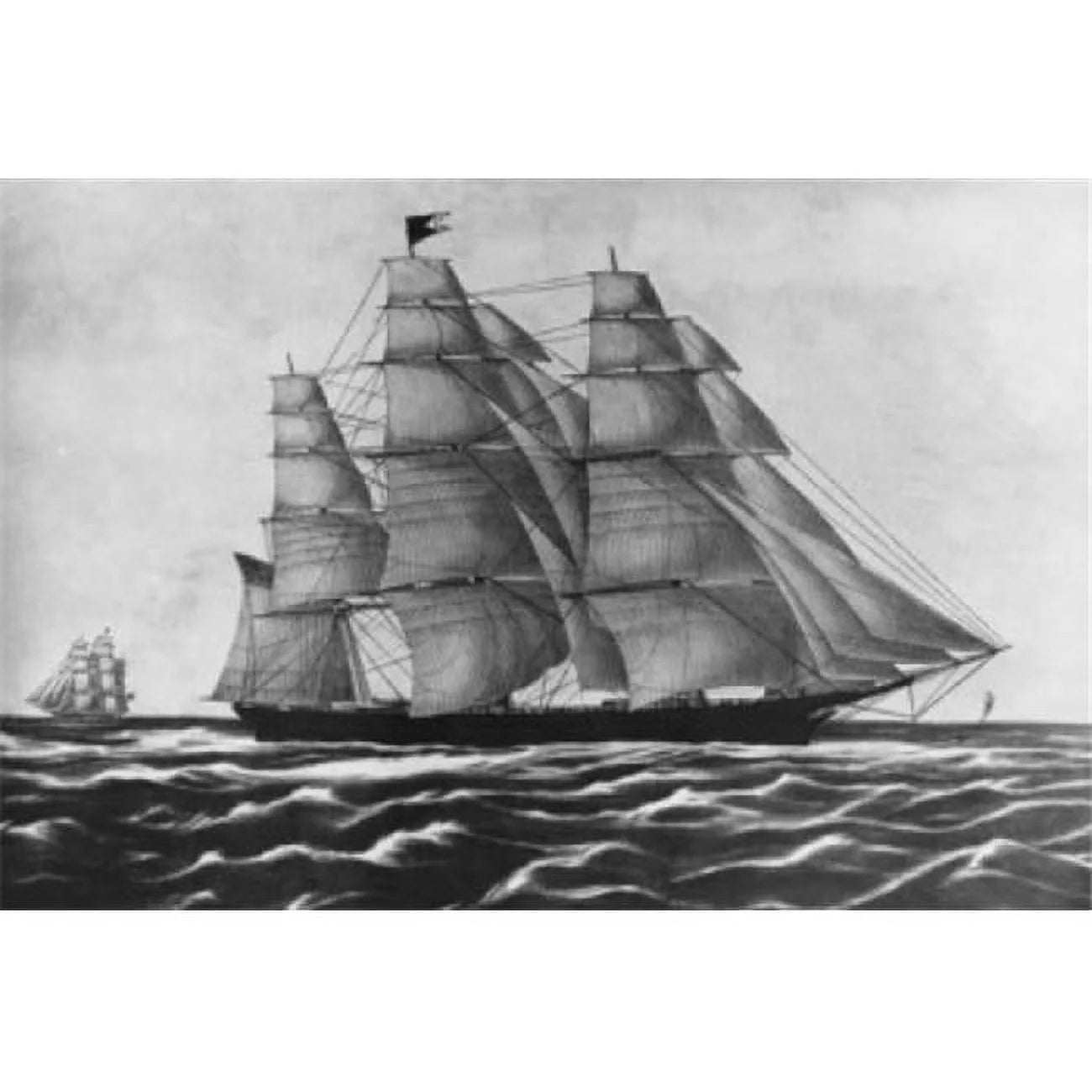 Clipper Ship Red Jacket Poster Print - 18 x 24 in.