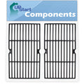 2-Pack BBQ Grill Cooking Grates Replacement Parts for Charbroil 463250510 - Compatible Barbeque Cast Iron Grid 16 3/4