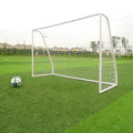 Zimtown 8' x 5' x 2.7' Portable Soccer Goal, Lightweight Professional Football Practice Training Aid Post Net, with Net Straps Anchor, for Outdoor Kids/Children Youth Foosball Sports, White