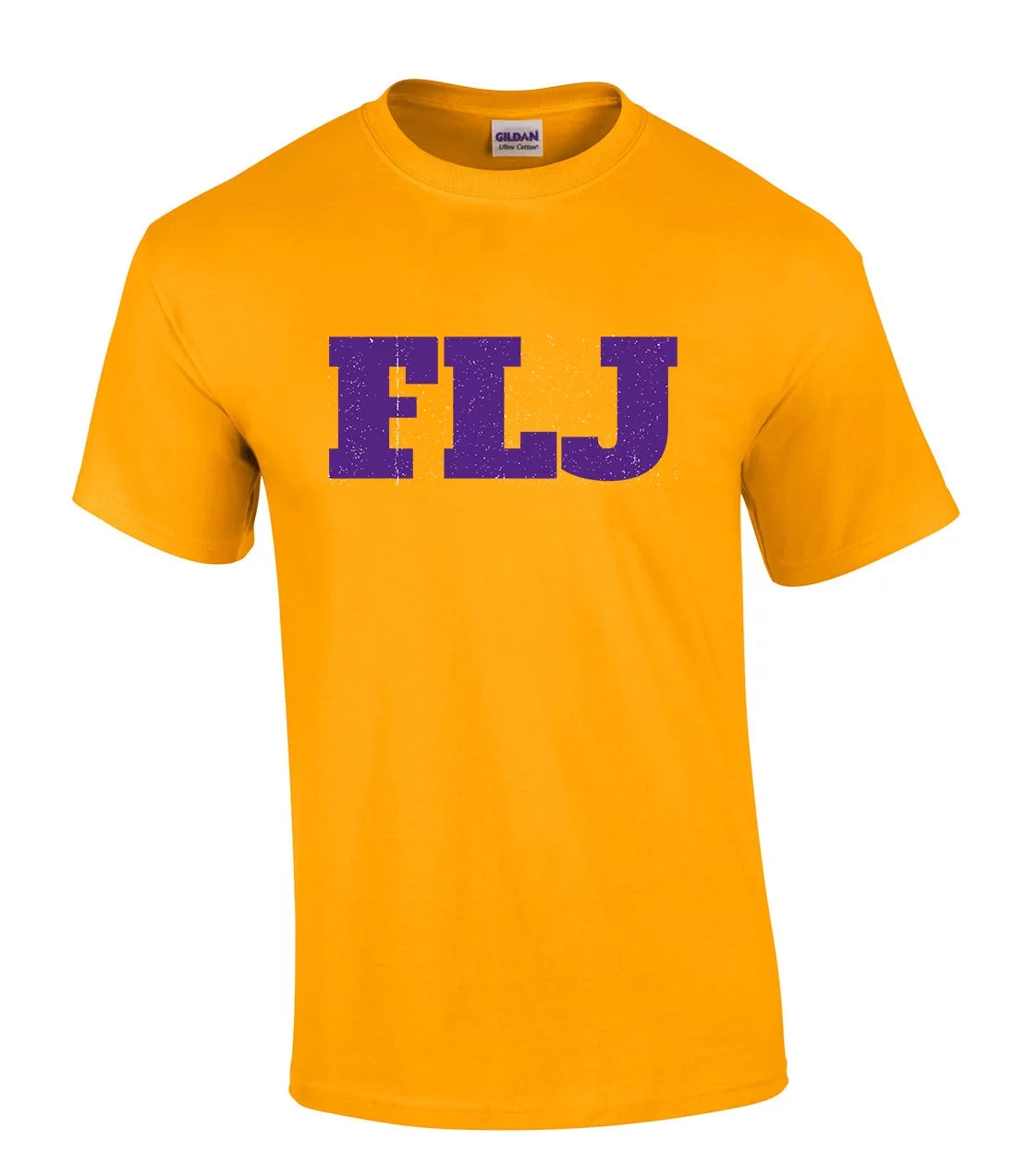Funny FLJ Basketball Player Sports Team Los Angeles Basketball Team Colors Mens Short Sleeve T-shirt Graphic Tee-Gold-large