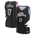 Youth Fanatics Branded PJ Tucker Black LA Clippers Fast Break Player Jersey - Statement Edition