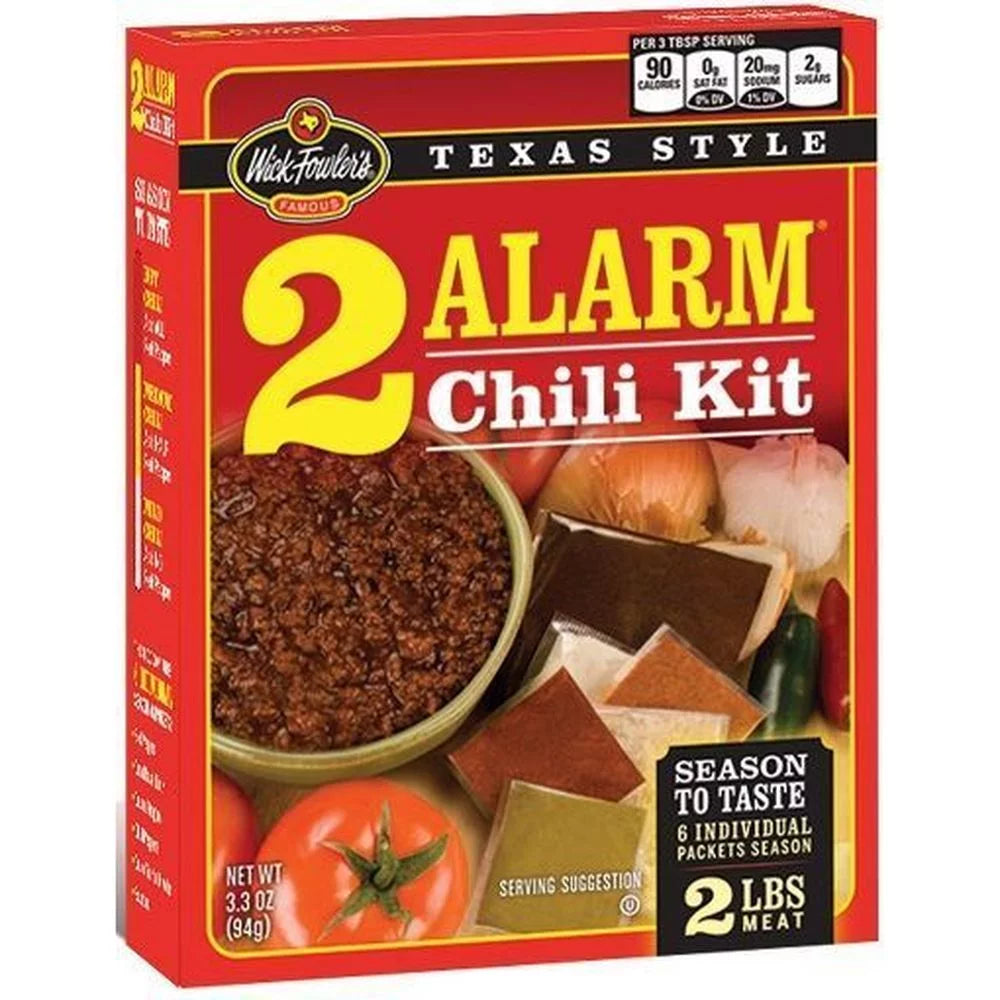 Wick Fowlers 2 Alarm Chili Kit, 3.3 Ounce -- 8 per Case.