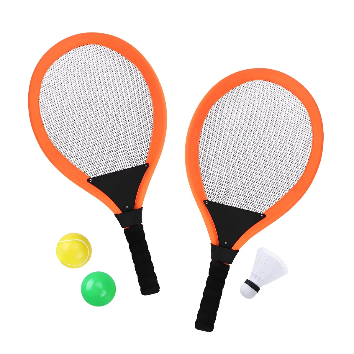 OUNONA Pair of Badminton Tennis Set Badminton Racket Water Tennis Racket Tennis Balls for Kids
