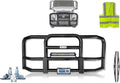 KOZAK Bumper Grill Deer Guard Compatible with Volvo VNL 2004-2017 PLUS Mounting brackets, 22 LED bar, license plate holder with frame, Windshield wipers, Logo and Vest