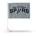 San Antonio NBA Spurs 11X14 inch Window Mount 2-Sided Silver Car Flag