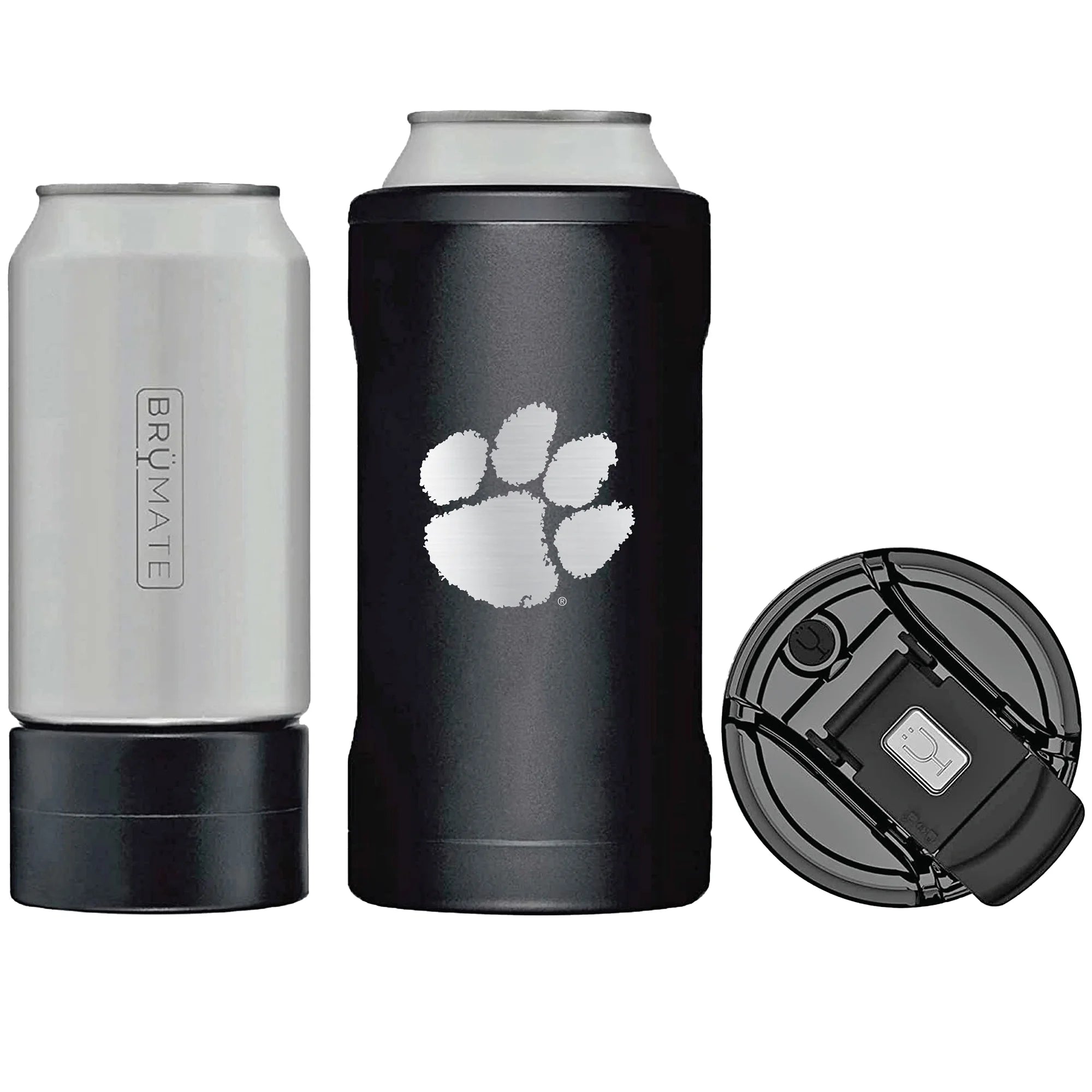 BruMate  Clemson Tigers Primary Logo Hopsulator Trio Can Cooler