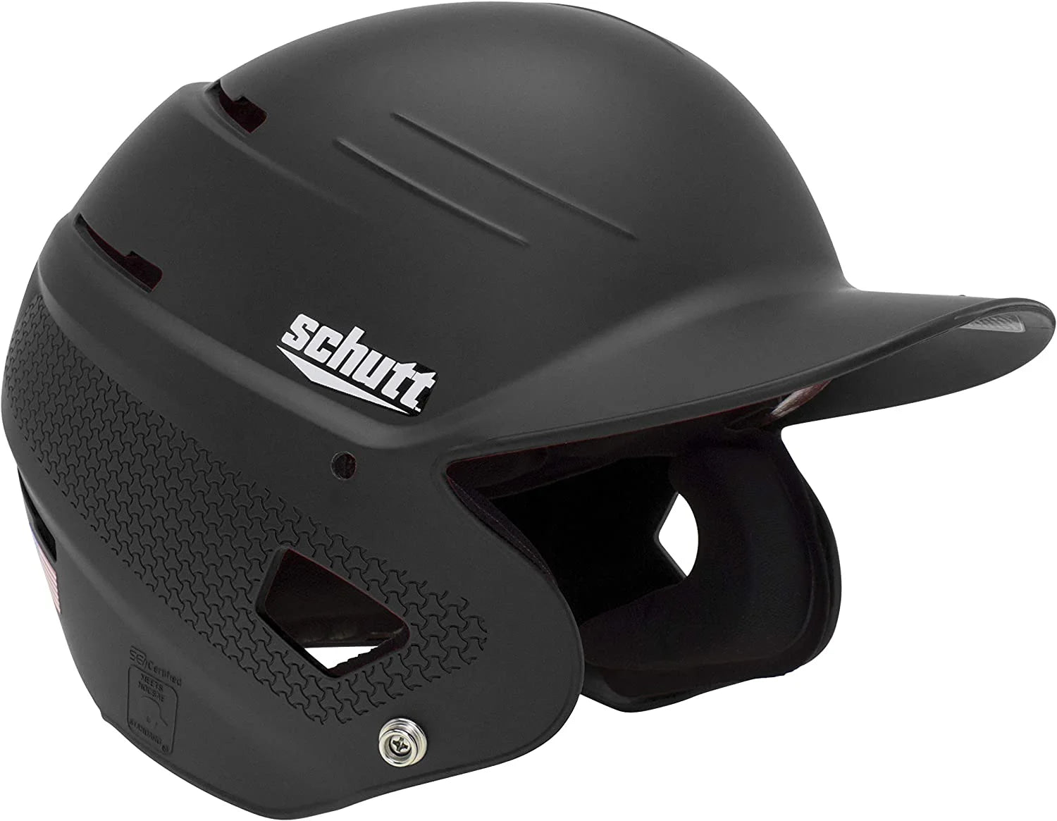 Open Box SCHUTT XR1 BASEBALL BATTING HELMET, MATTE BLACK COLOR FOR SENIOR