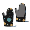 ZNDUO Kitchen Oven Gloves, Durable Heat Resistant Oven Gloves with Quilted Liner Non-Slip Textured Grip Perfect for BBQ, Baking, Cooking and Grilling, Create Pocal Dots