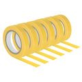 Uxcell 32.8Ft Tennis Racket Badminton Racquet Grip Finishing Tapes, Yellow 6 Pack